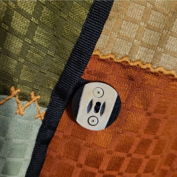 Alex Kim Fall Autumn Southwest Aztec Patchwork Multi Print Jacket, Size M - Picture 8 of 11